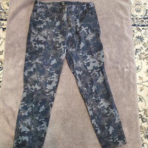 JACOB pants; blue camo size 6